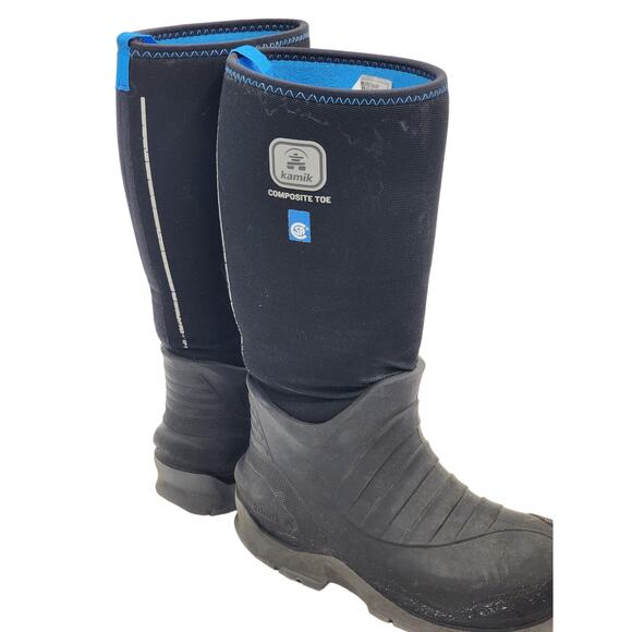Kamik Boots Barrel V Mens 8 Composite Toe Waterproof Rubber Protective Footwear - Picture 1 of 16